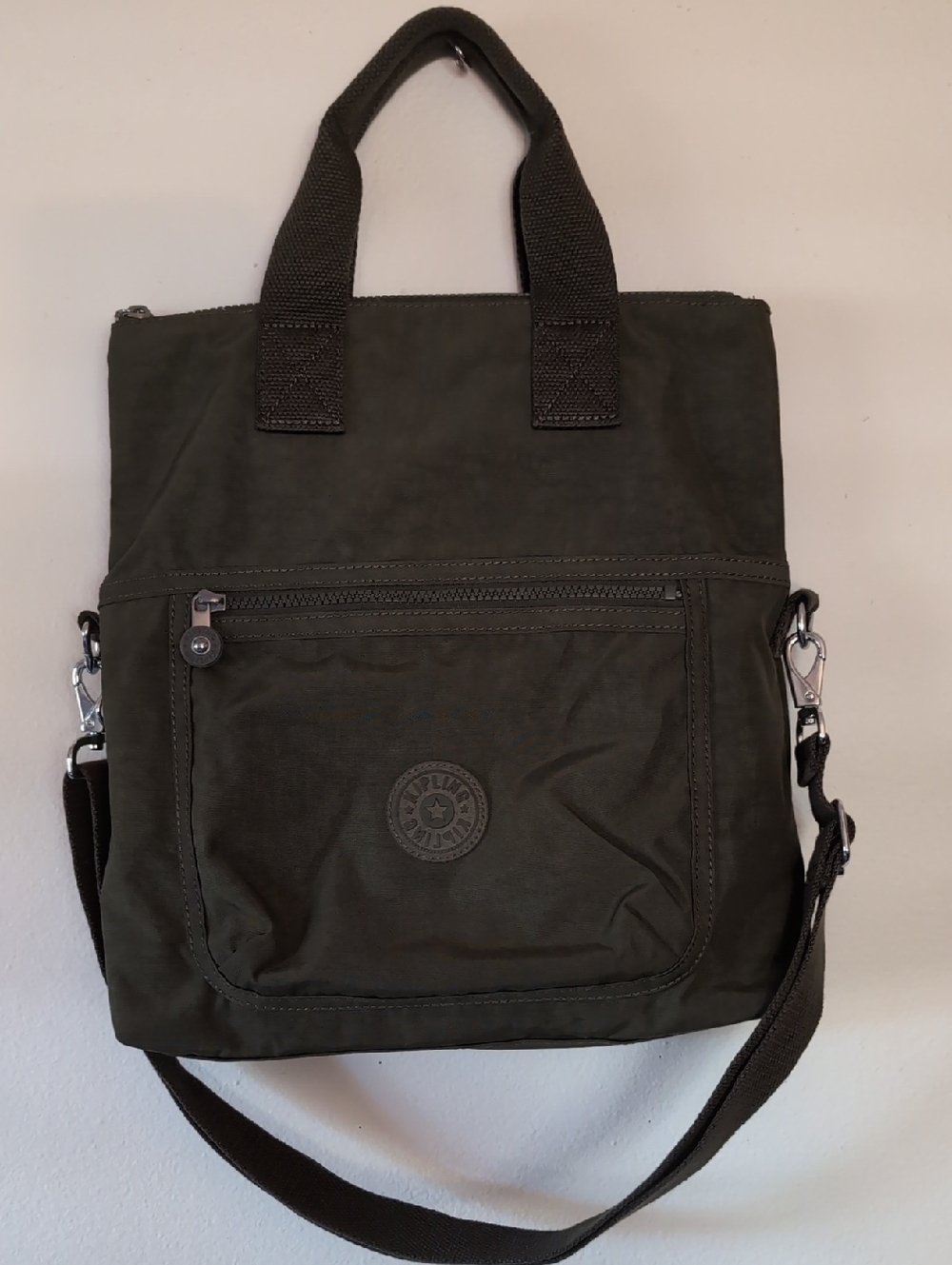 Kipling Olive Green Eleva Crossbody Bag